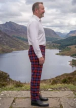 Brown Tartan Trouser Right