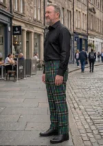 Cornish Hunting Tartan Trouser Left
