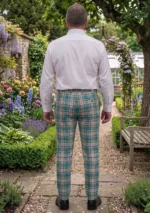 Dunn Tartan Trouser Back