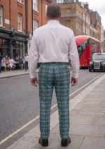 Ellis Tartan Trouser Back