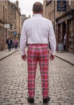 Hand Made Aberdeen Tartan Trouser Back