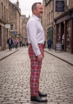 Hand Made Aberdeen Tartan Trouser Right