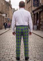 Hand Made Adams Tartan Trouser Back