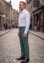 Hand Made Agnew Tartan Trouser Left