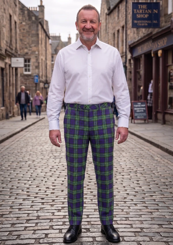 Hand Made Allen Tartan Trouser