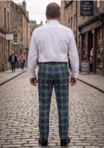 Hand Made Allen Tartan Trouser Back