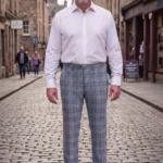 Hand Made Arran Mist Tartan Trouser