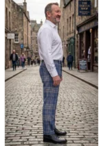 Hand Made Arran Mist Tartan Trouser Right