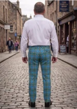 Hand Made Bains of Caithness Tartan Trouser Back