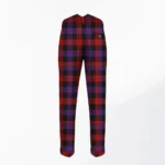 Hand Made Brown Tartan Trouser Back