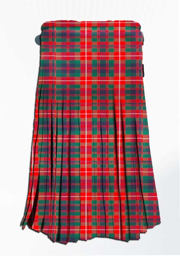 Hand Made Fraser of Lovat Tartan Kilt Back Hand Made Fraser of Lovat Tartan Kilt Back