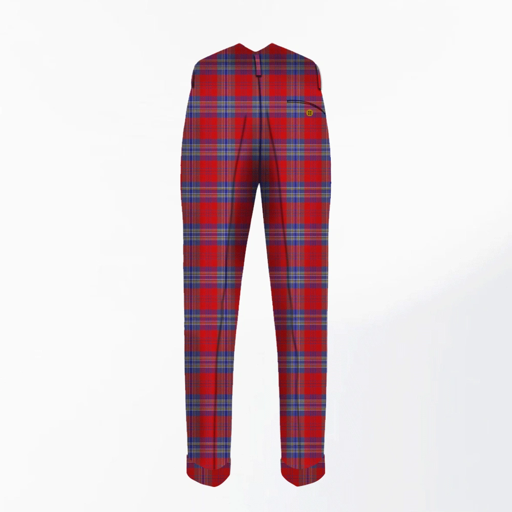 Hand Made House of Edgar Tartan Trouser Back Hand Made House of Edgar Tartan Trouser Back