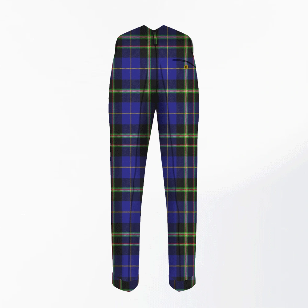 Hand Made Italian National Tartan Trouser Back Hand Made Italian National Tartan Trouser Back
