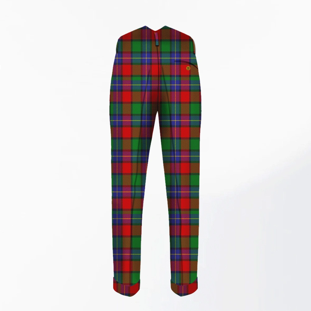 Hand Made Kilgour Tartan Trouser Back Hand Made Kilgour Tartan Trouser Back
