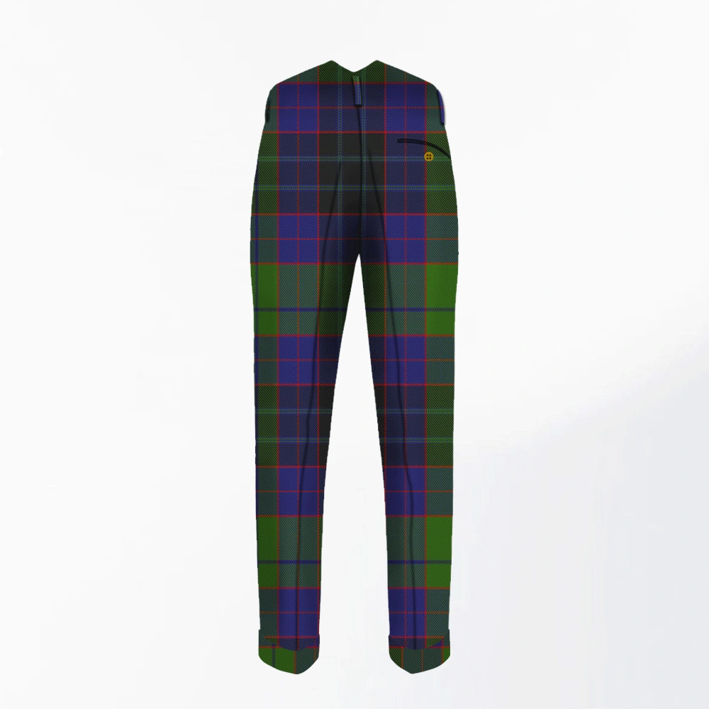 Hand Made Lumsden Hunting Tartan Trouser Back Hand Made Lumsden Hunting Tartan Trouser Back