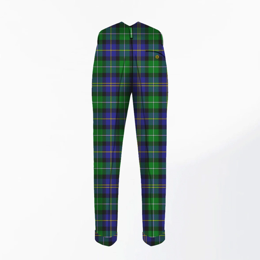 Hand Made Mccormick Tartan Trouser Back Hand Made Mccormick Tartan Trouser Back