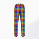 Hand Made Rainbow Tartan Trouser Back