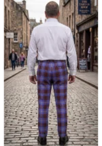 Hand Made Rutherford Tartan Trouser Back