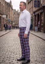 Hand Made Rutherford Tartan Trouser Left