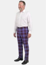 Hand Made Rutherford Tartan Trouser Men Left