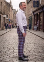 Hand Made Rutherford Tartan Trouser Right