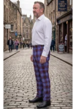 Hand Made Rutherford Tartan Trouser Right