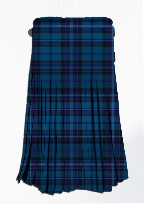 Hand Made Scottish Thistle Tartan Kilt Back Hand Made Scottish Thistle Tartan Kilt Back