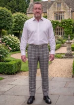 Harris Mist Tartan Trouser