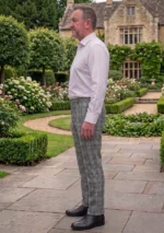 Hebridean Granite Tartan Trouser Left