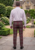 Hepburn Tartan Trouser Back
