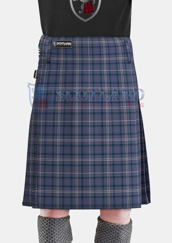 Highland Sky Tartan Kilt front Highland Sky Tartan Kilt front