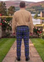 Italian National Tartan Trouser Back