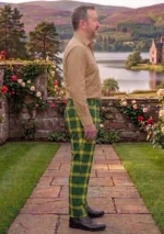 Jamaican National Tartan Trouser Right