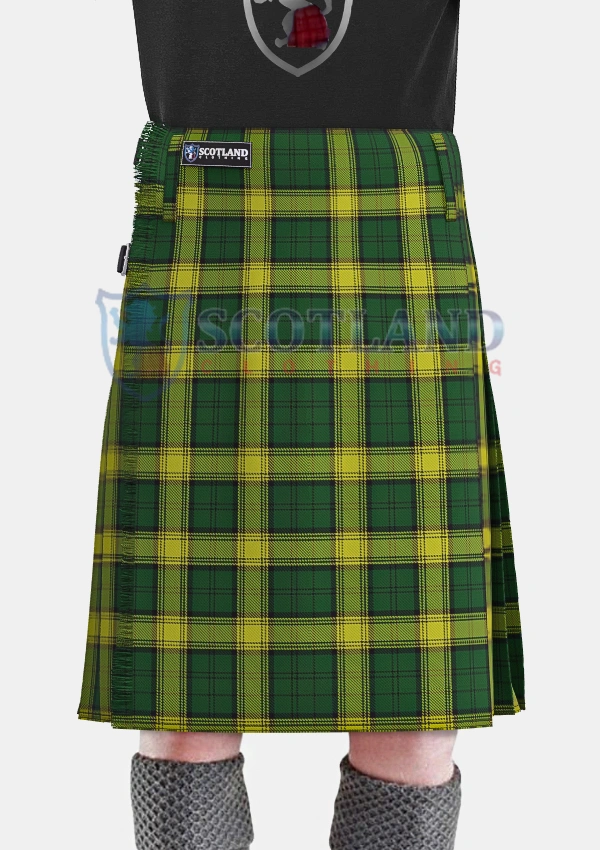 Jamaican National tartan Kilt front Jamaican National tartan Kilt front