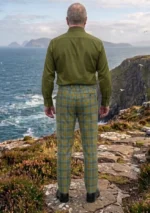 O Brien Tartan Trouser Back