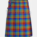 Rainbow Tartan Kilt front