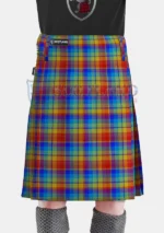 Rainbow Tartan Kilt front