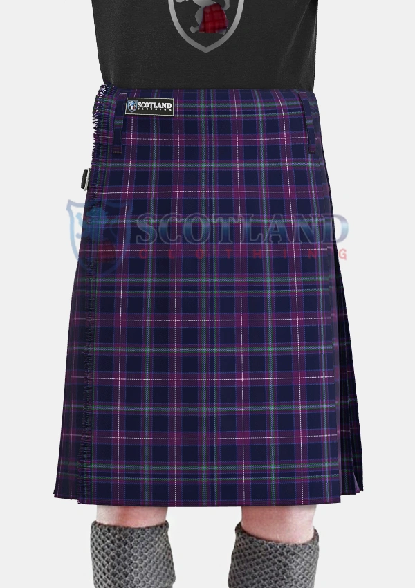 Scottish Heather Tartan Kilt front Scottish Heather Tartan Kilt front
