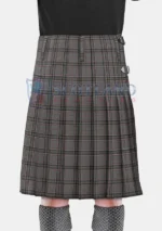 Stewart Grey Tartan Kilt back