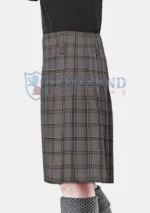 Stewart Grey Tartan Kilt left