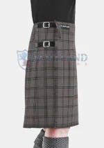 Stewart Grey Tartan Kilt right