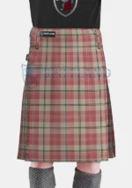 Alisa Pink Tartan Kilt Front