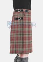 Alisa Pink Tartan Kilt Right