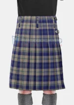 Alisa Royal Blue Tartan Kilt Back
