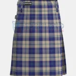 Alisa Royal Blue Tartan Kilt Front
