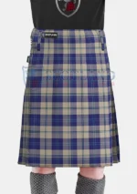 Alisa Royal Blue Tartan Kilt Front
