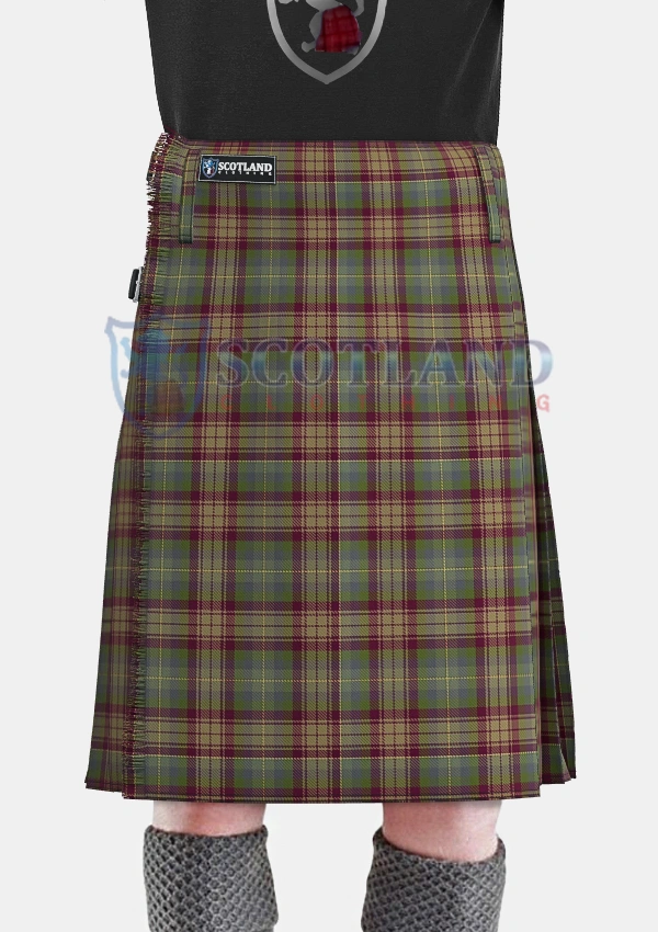 Auld Scotland Tartan Kilt Front Auld Scotland Tartan Kilt Front