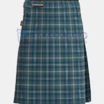 Gorman Blue Tartan Kilt Front