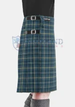 Gorman Blue Tartan Kilt Right