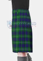 Hamilton Green Hunting Tartan Kilt Left
